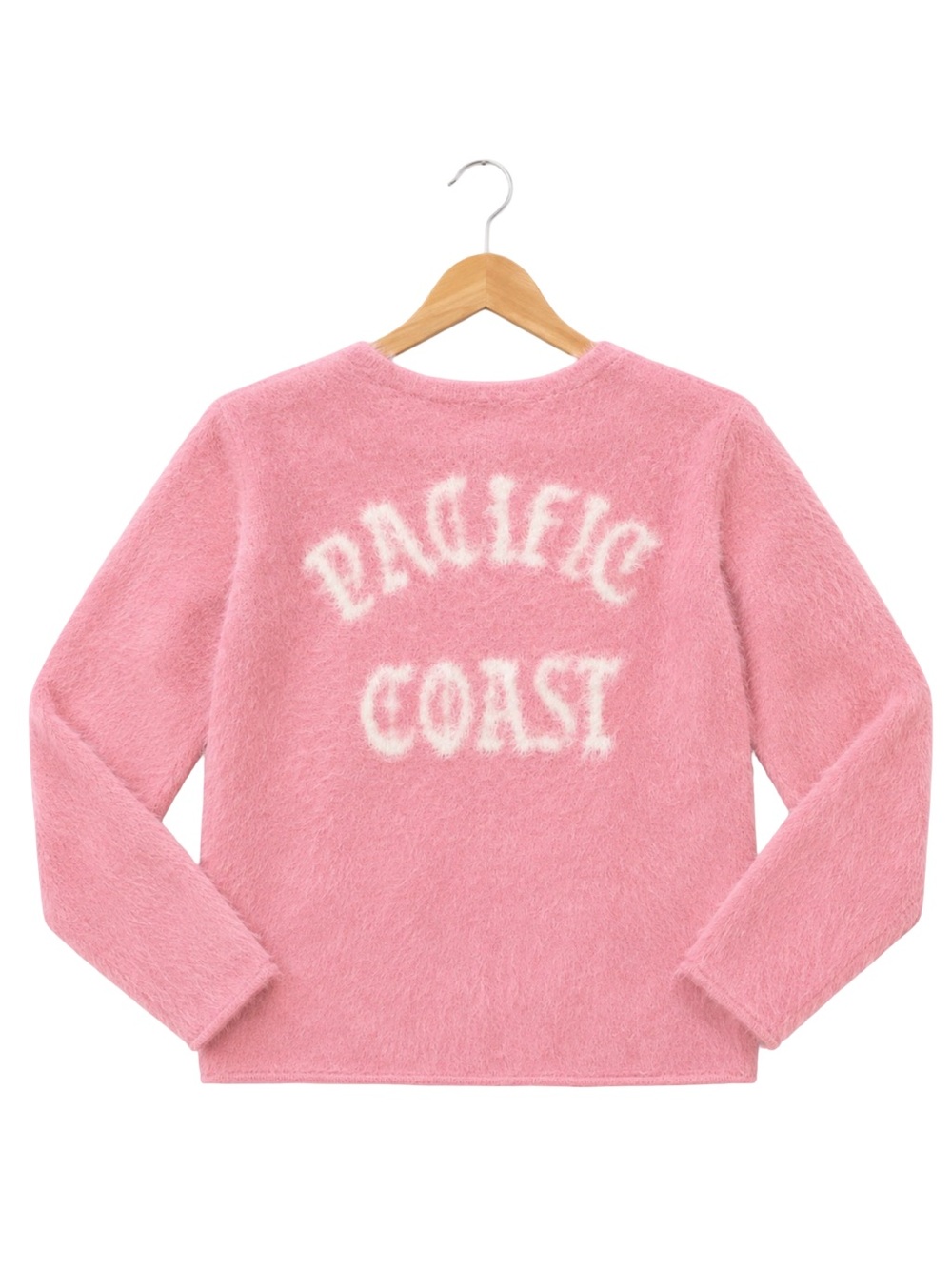 NWT PacSun Field of Study Pink Fuzzy Pacific Coast Cardigan Sweater S
